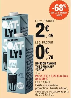 Boisson Avoine The Original offre à 2,45€ sur E.Leclerc