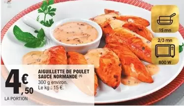 Aiguillette De Poulet Sauce Normande offre à 4,5€ sur E.Leclerc