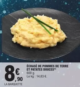 Écrasé De Pommes De Terre Et Patates Douces offre à 8,9€ sur E.Leclerc