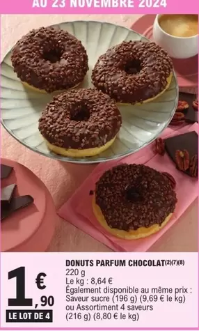 Donuts -  Parfum Chocolat offre à 1,9€ sur E.Leclerc