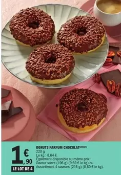 Donuts -  Parfum Chocolat offre à 1,9€ sur E.Leclerc