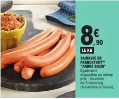 Saucisse De Franckfort offre à 8,9€ sur E.Leclerc