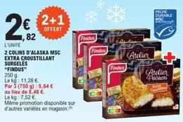 Findus - 2 Colins D'alaska Msc Extra Croustillant Surgeles offre à 2,82€ sur E.Leclerc