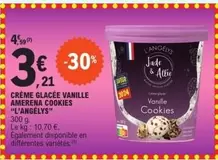 Crème Glacée Vanille Amerena Cookies offre à 3,21€ sur E.Leclerc