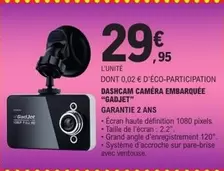 Écran - Dashcam Camera Embarquée "gadjet" offre à 29,95€ sur E.Leclerc