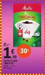 Melitta - Filtre À Café offre à 1,59€ sur E.Leclerc