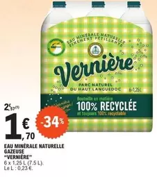 Eau Minerale Naturelle Gazeuse offre à 1,7€ sur E.Leclerc