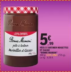 Bonne maman - Pâte À Tartiner Noisettes Et Cacao offre à 5,99€ sur E.Leclerc