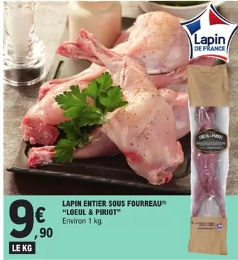 Loeul & Piriot - Lapin Entier Sous Fourreau offre à 9,9€ sur E.Leclerc