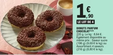 Donuts -  Parfum Chocolat offre à 1,9€ sur E.Leclerc