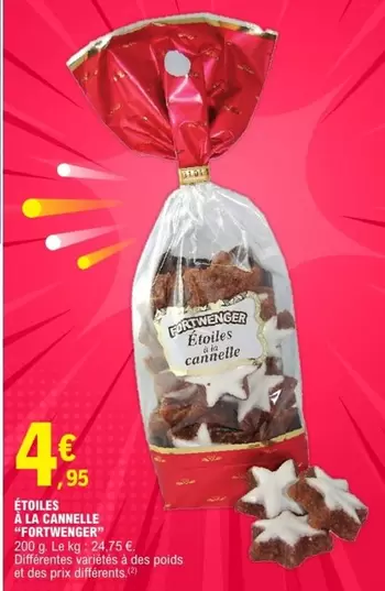 Étoiles À La Cannelle Fortwenger offre à 4,95€ sur E.Leclerc