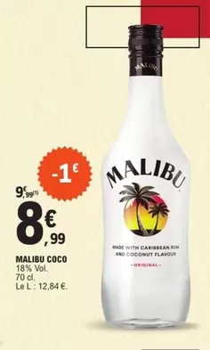 Malibu -  Coco offre à 8,99€ sur E.Leclerc