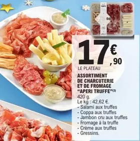 Assortiment De Charcuterie Et De Fromage "aperi Truffe" offre à 17,9€ sur E.Leclerc