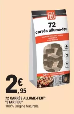 72 Carrés Allume-feu offre à 2,95€ sur E.Leclerc