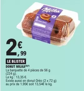 Milka - Donut offre à 2,99€ sur E.Leclerc