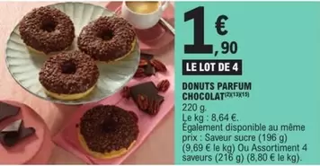 Donuts -  Parfum Chocolat offre à 1,9€ sur E.Leclerc