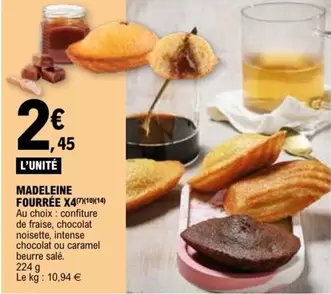 Madeleine Fourrée offre à 2,45€ sur E.Leclerc