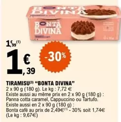 Tiramisu offre à 1,39€ sur E.Leclerc