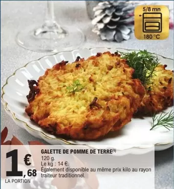 Galette De Pomme De Terre offre à 1,68€ sur E.Leclerc