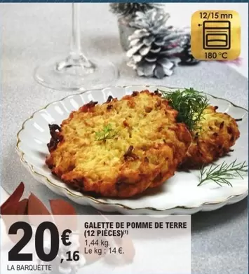 Galette De Pomme De Terre offre à 20,16€ sur E.Leclerc