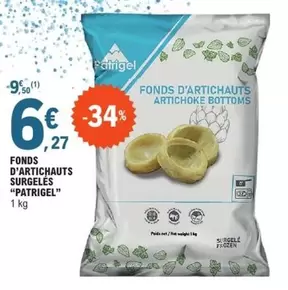 Patrigel - Fonds D'artichauts Surgeles offre à 6,27€ sur E.Leclerc