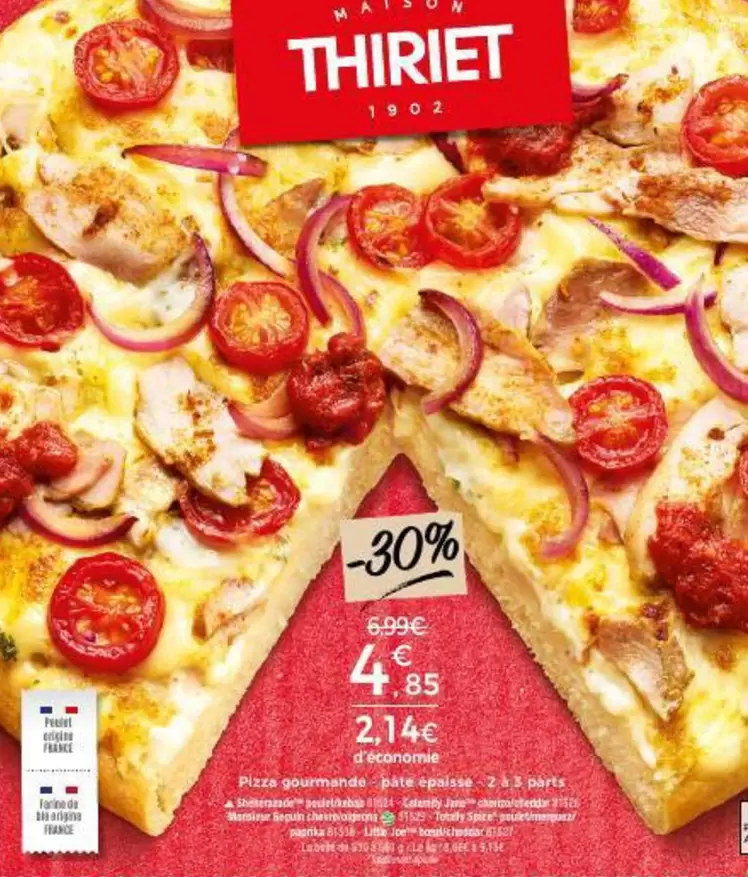 Thiriet - pâte à pizza offre sur Maison Thiriet