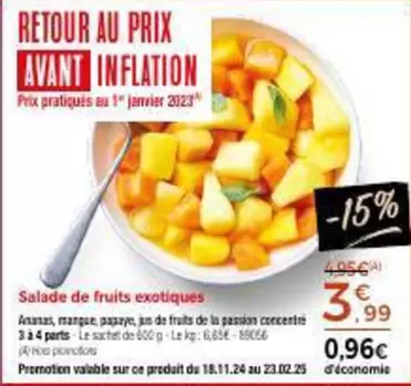 Salade De Fruits Exotiques offre à 3,99€ sur Maison Thiriet