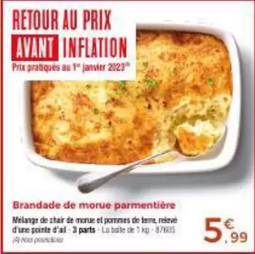 Brandade De Morue Parmentière offre à 5,99€ sur Maison Thiriet