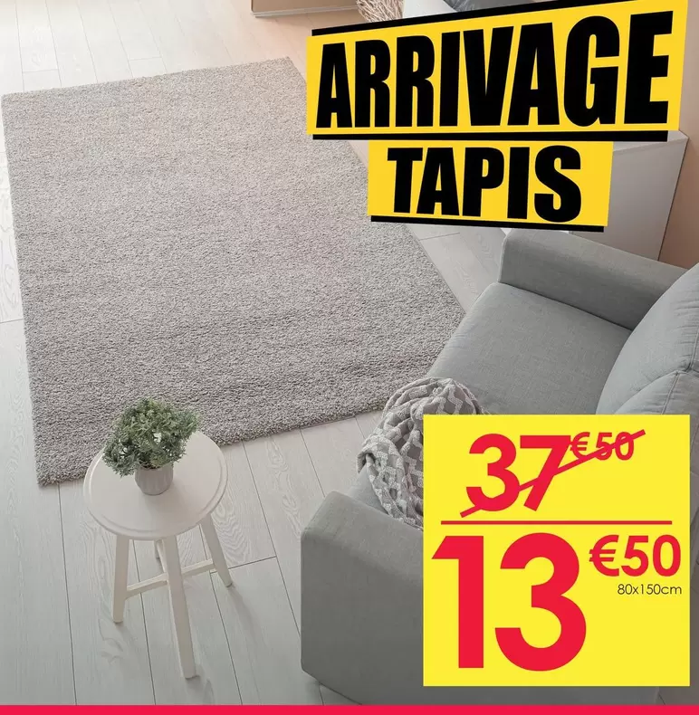 Arrivage Tapis offre à 13,5€ sur Décor Discount