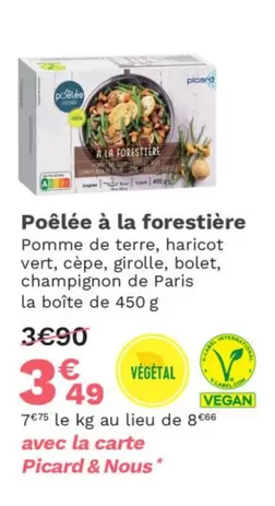 Carrefour - Poêlée À La Forestière offre à 3,49€ sur Picard