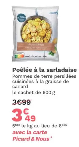 Canard - Alimentation offre sur Picard