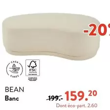 Bean Banc offre à 159,2€ sur Casa