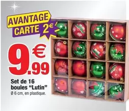 Set De 16 Boules "lutin" offre à 9,99€ sur Bazarland