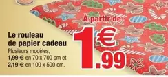 Le Rouleau De Papier Cadeau offre à 1,99€ sur Bazarland