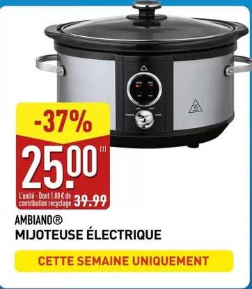 Ambiano - Mijoteuse Électrique offre à 25€ sur Aldi