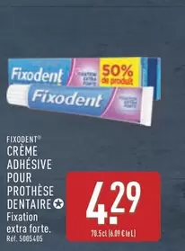 Fixodent - Crème Adhesive Pour Prothèse Dentaire offre à 4,29€ sur Aldi