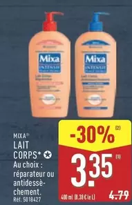 Mixa - Lait Corps offre à 3,35€ sur Aldi