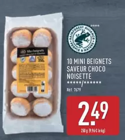 10 Mini Beignets Saveur Choco Noisette offre à 2,49€ sur Aldi