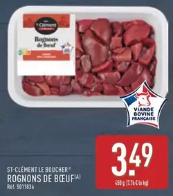 St-Clément Le Boucher - Rognons De Bœuf offre à 3,49€ sur Aldi