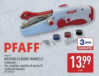 Pfaff - Machine À Coudre Manuelle offre à 13,99€ sur Aldi