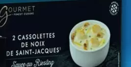 Gourmet Finest Cuisine - 2 Cassolettes De Noix De Saint-Jacques offre à 3,99€ sur Aldi