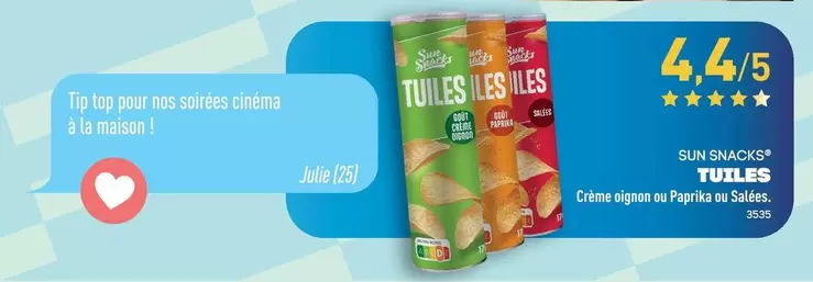 Sun Snacks - Tuiles offre sur Aldi