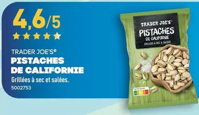 Trader Joe's - Pistaches De Californie offre sur Aldi