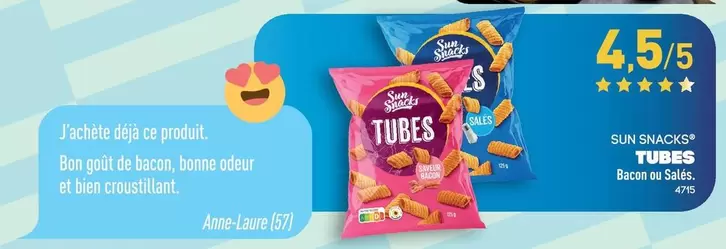 Sun Snacks - Tubes offre sur Aldi