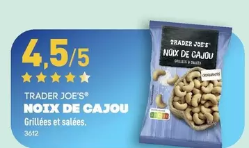 Trader Joe's - Noix De Cajou offre sur Aldi