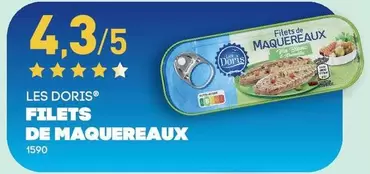 Les Doris - Filets De Maquereaux offre sur Aldi