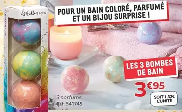 Les 3 Bombes De Bain offre à 3,95€ sur Gifi