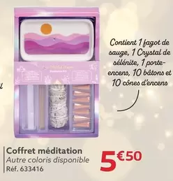 Coffret Méditation offre à 5,5€ sur Gifi