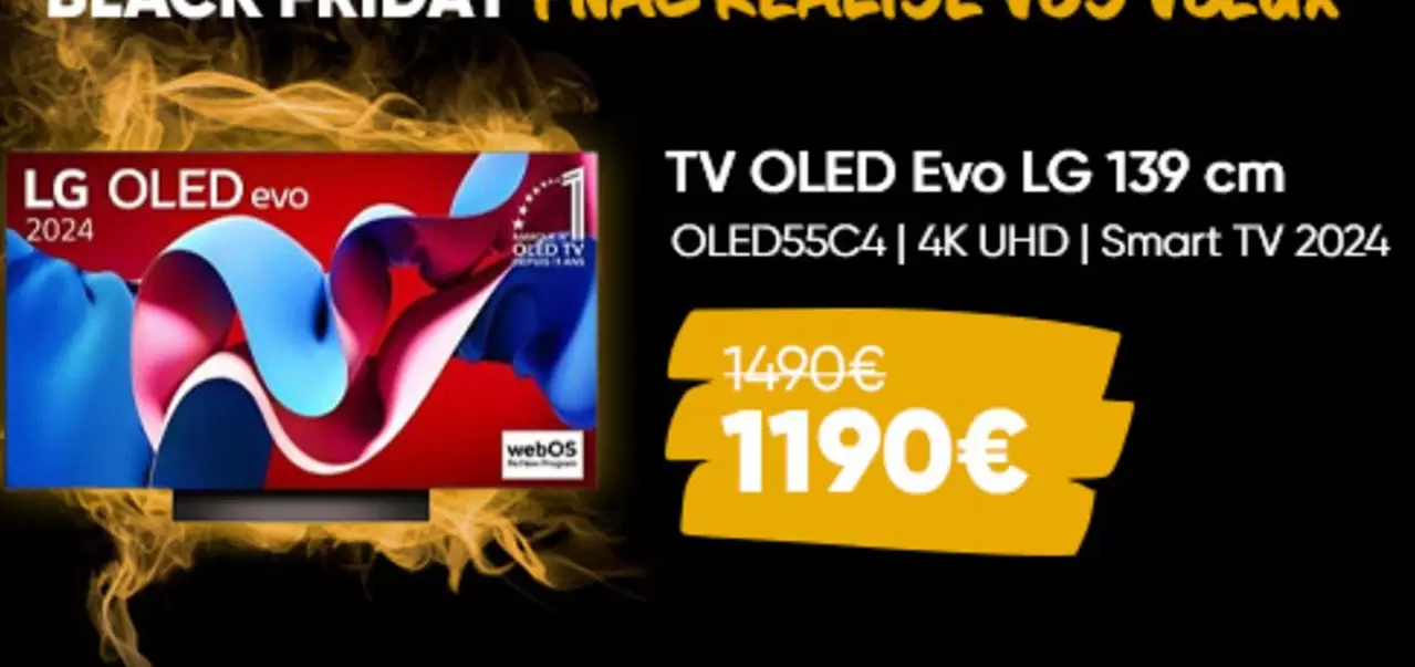 LG - Tv Oled offre à 1190€ sur Fnac