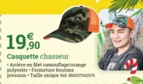 Casquette Chasseur offre à 19,9€ sur Espace emeraude